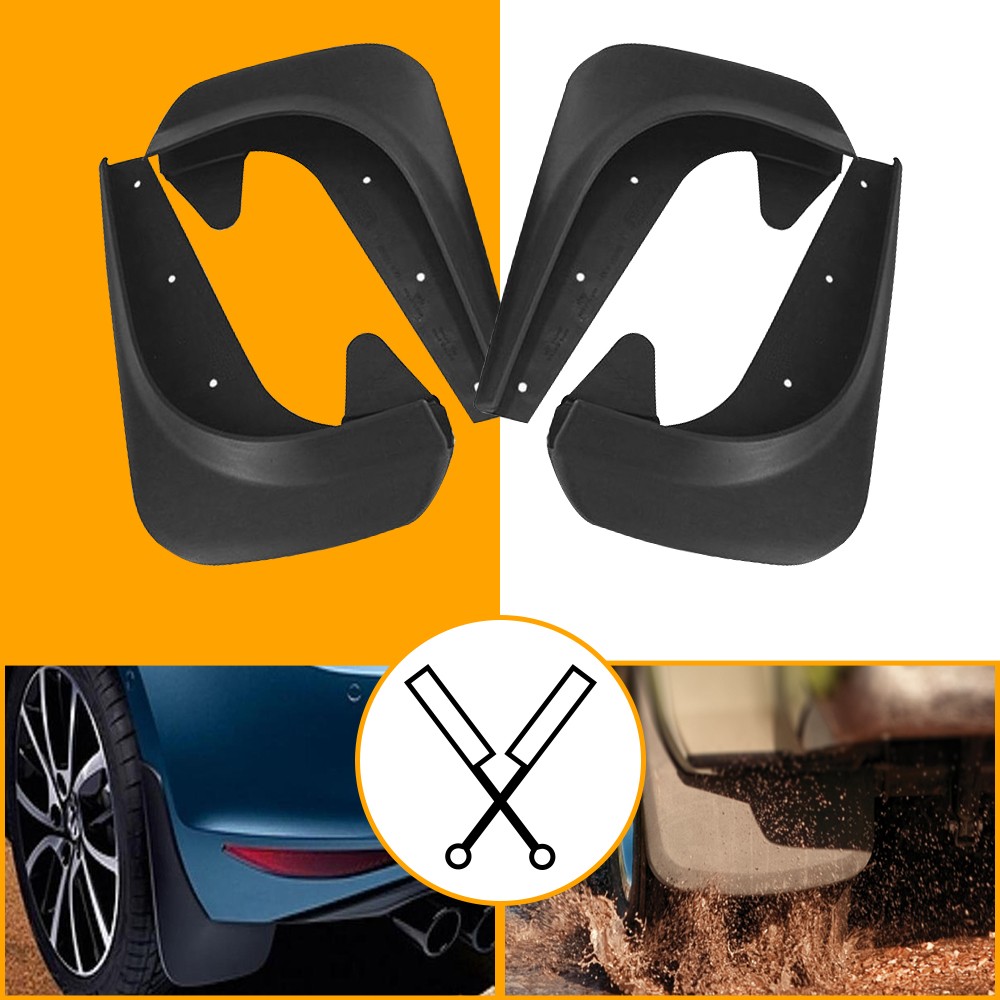 Mud Flap Splash Guards Splashguard Mudflaps For 2008-2023 Dodge Challenger 4PCS