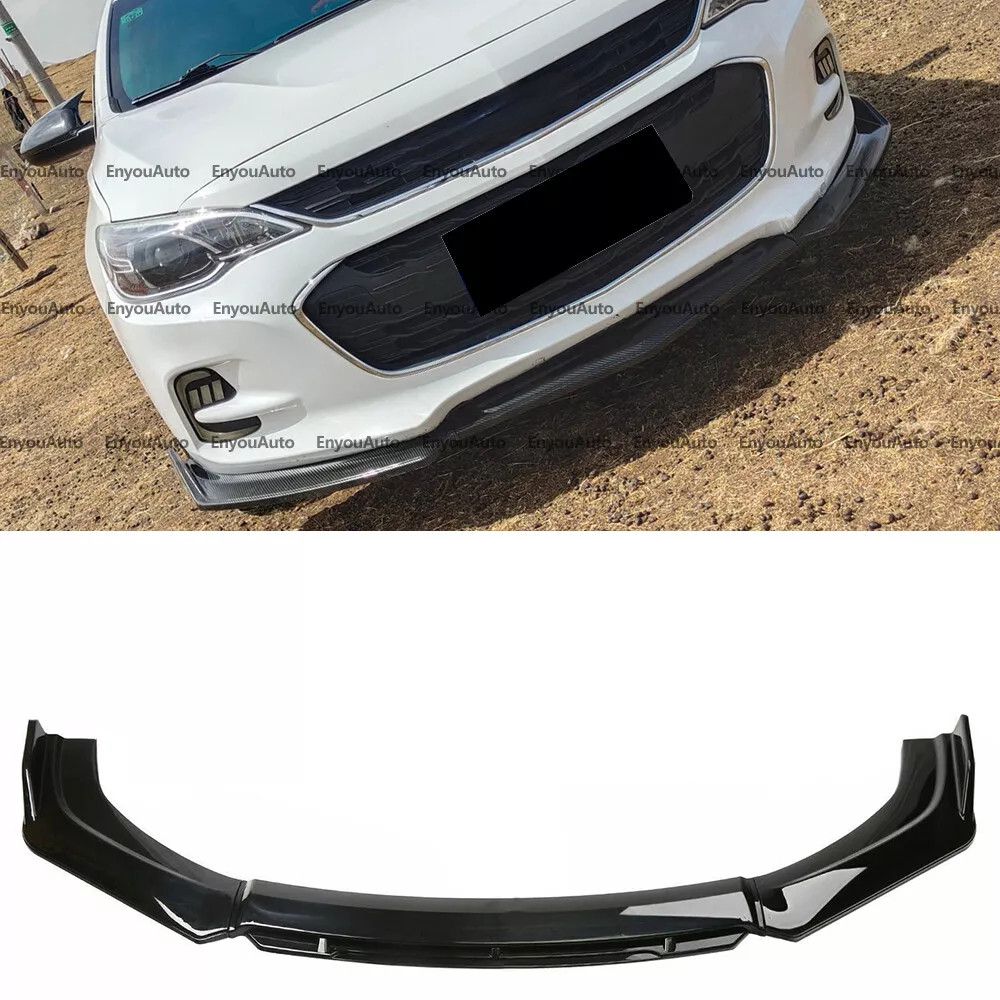 For Chevrolet Malibu UNIVERSAL Front Bumper Lip Spoiler Splitter Glossy Black