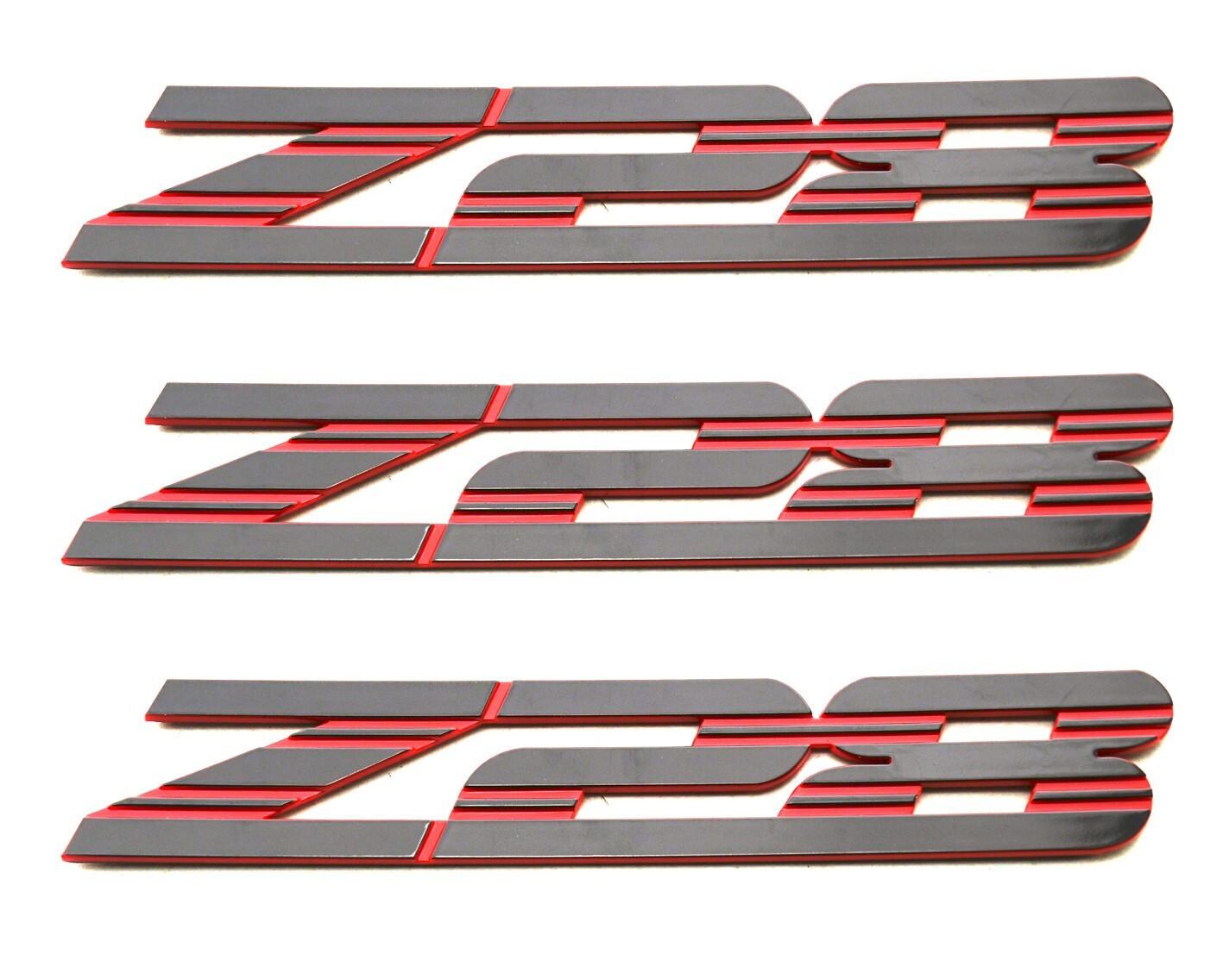 3Pc New Fits 1993-2002 Z28 Emblems Front Fender Car Badge 10139552 Black/Redline