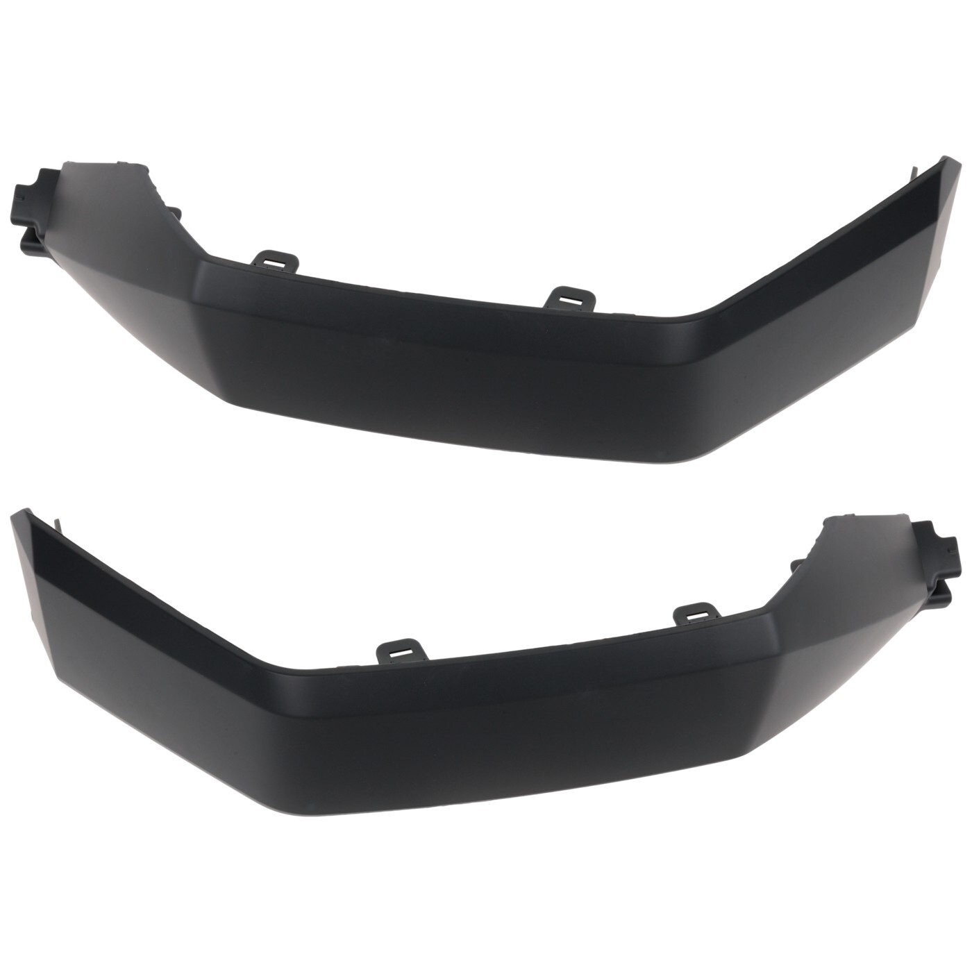 Pair Bumper Face Bar Trims Molding Step Pads Set of 2 Front Driver & Passenger