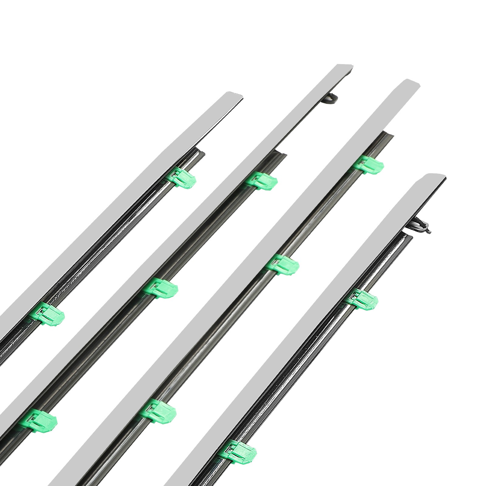 4x Front & Rear Door Weatherstrip Window Moulding Trim for Honda CR-V 2012-2016