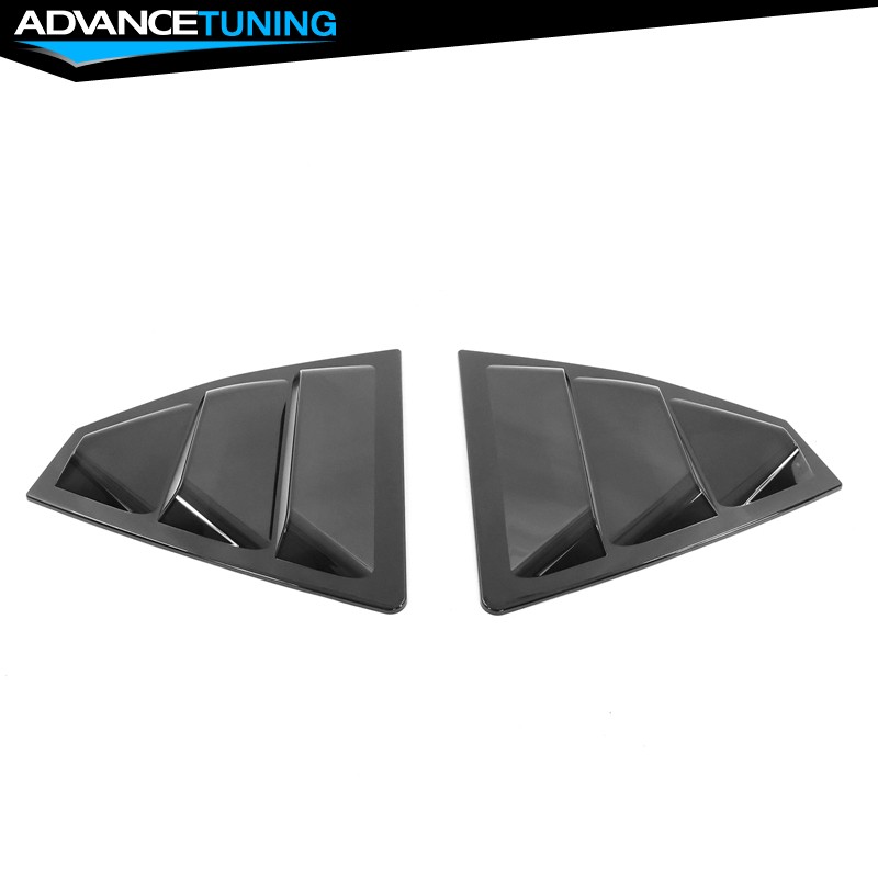 Fits 22-26 Subaru WRX Side Window Louvers Sun Shade Covers Black – Polycarbonate