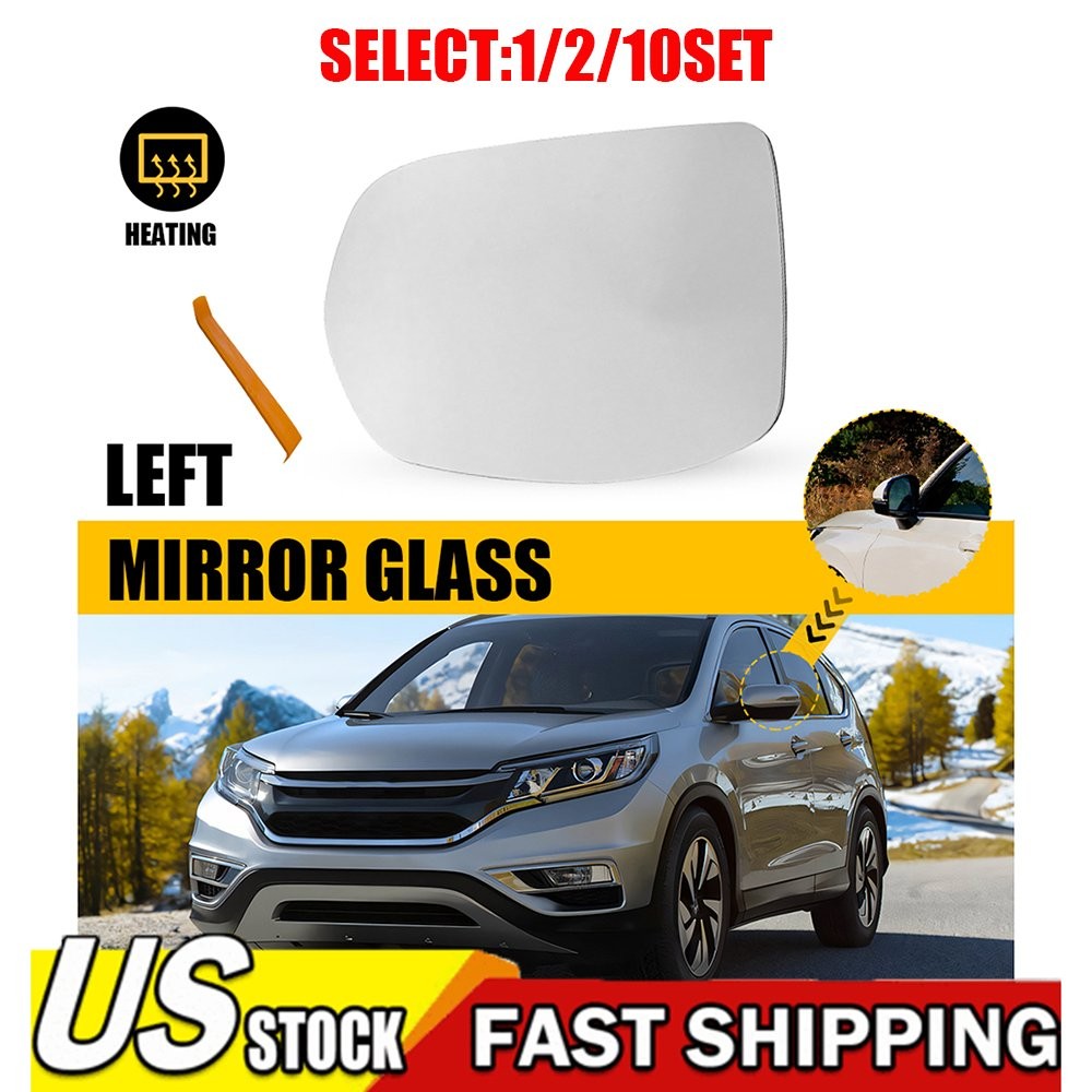 For Honda 2012-16 CRV 16-18 HRV Mirror Glass Aspherical Heated Driver Side 1~10X