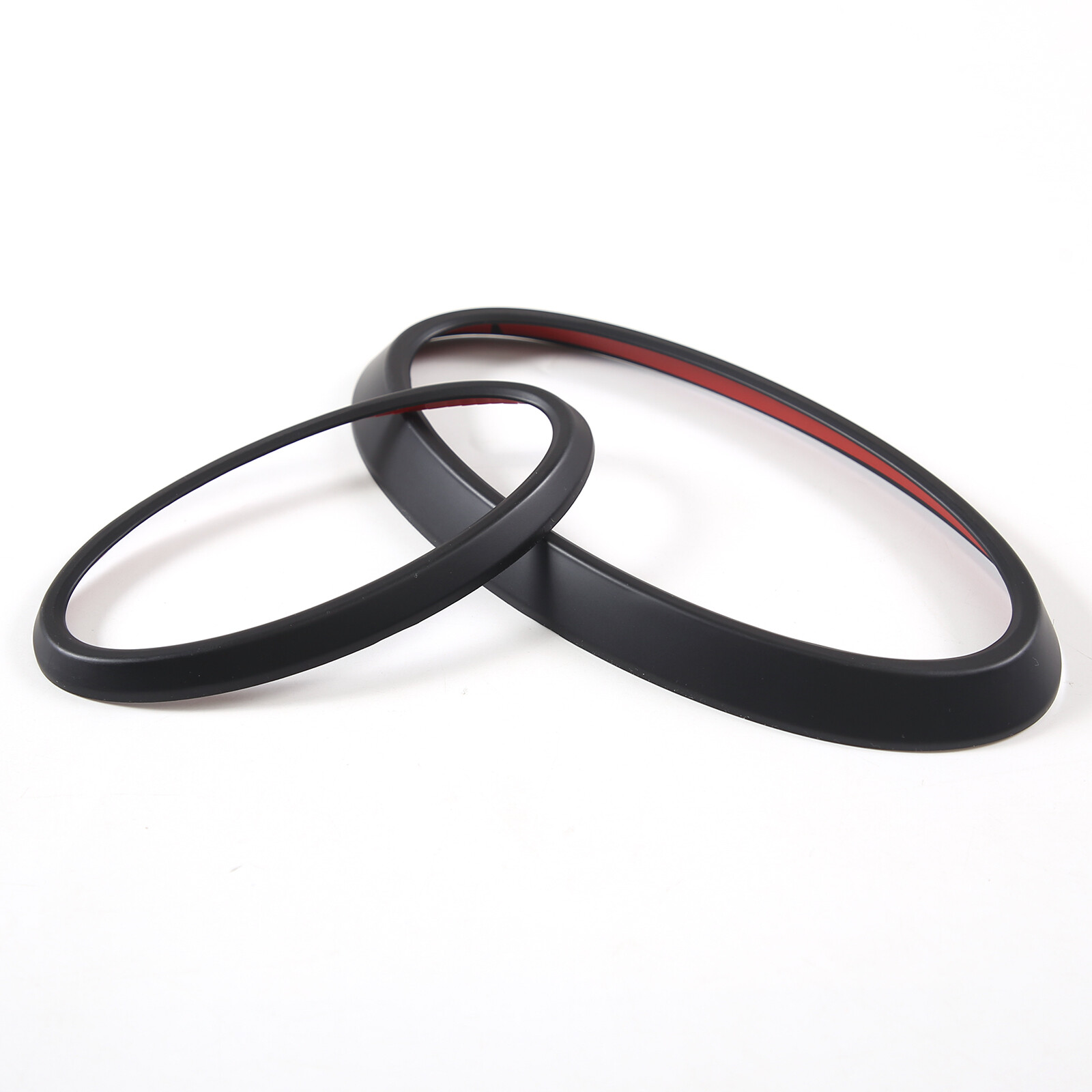 Matt Black Front & Rear Emblem Overlay Ring Molding For Subaru Outback 2022-2024