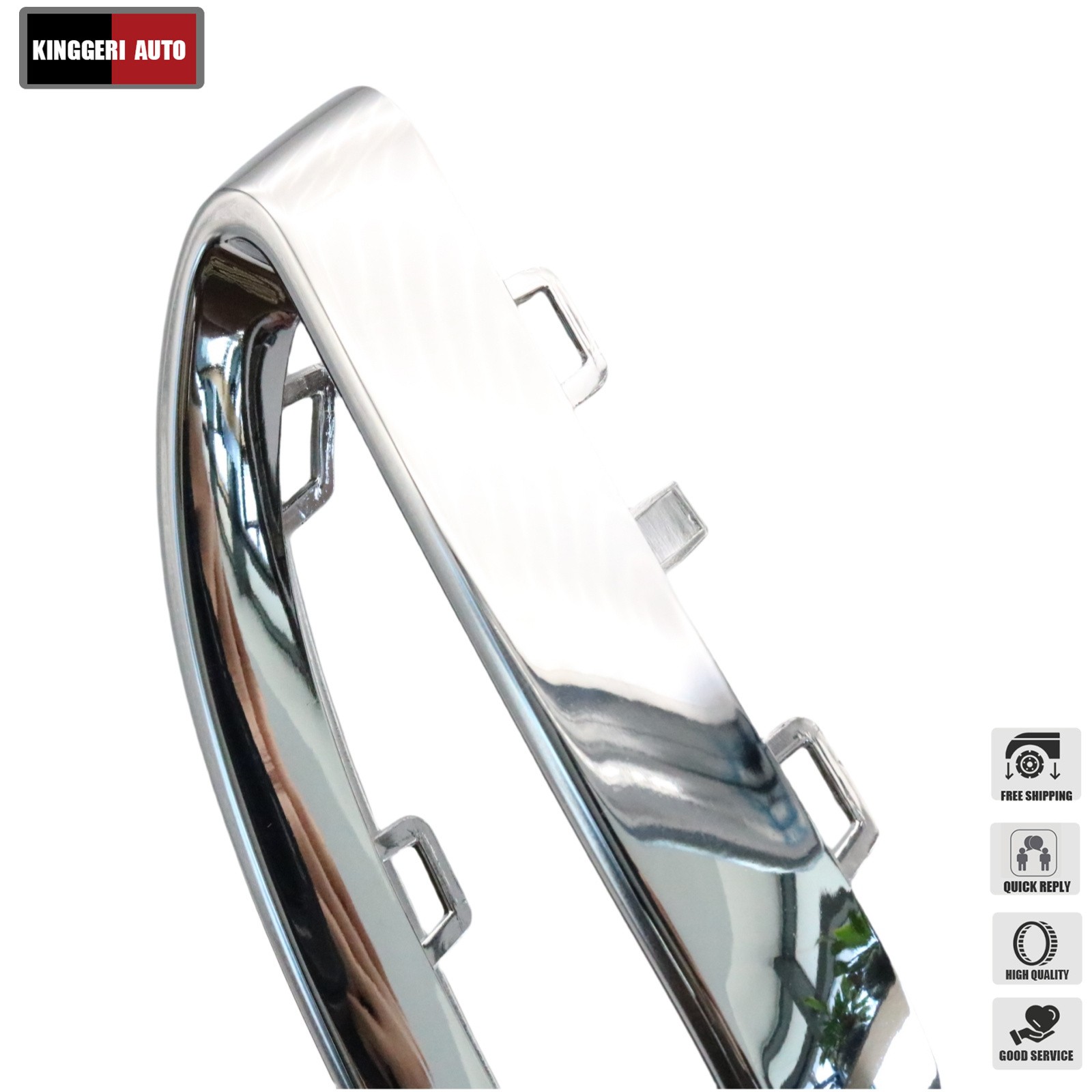 LH+RH Bumper Trim Chrome For Mercedes-Benz 2019-2022 A220 2018 E400 2021 E350 US