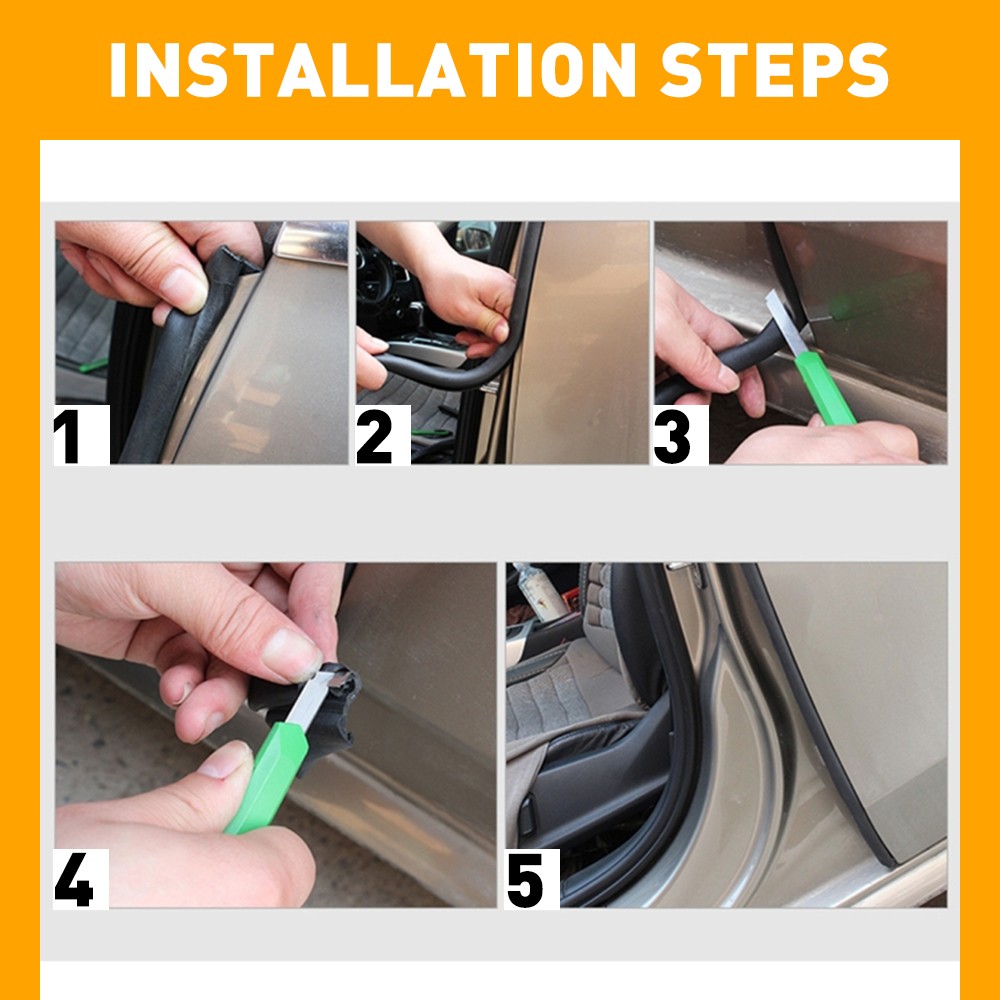 Rubber Seal U Protector Shape Weather Bulb Edge Waterproof Stripping EPDM LX