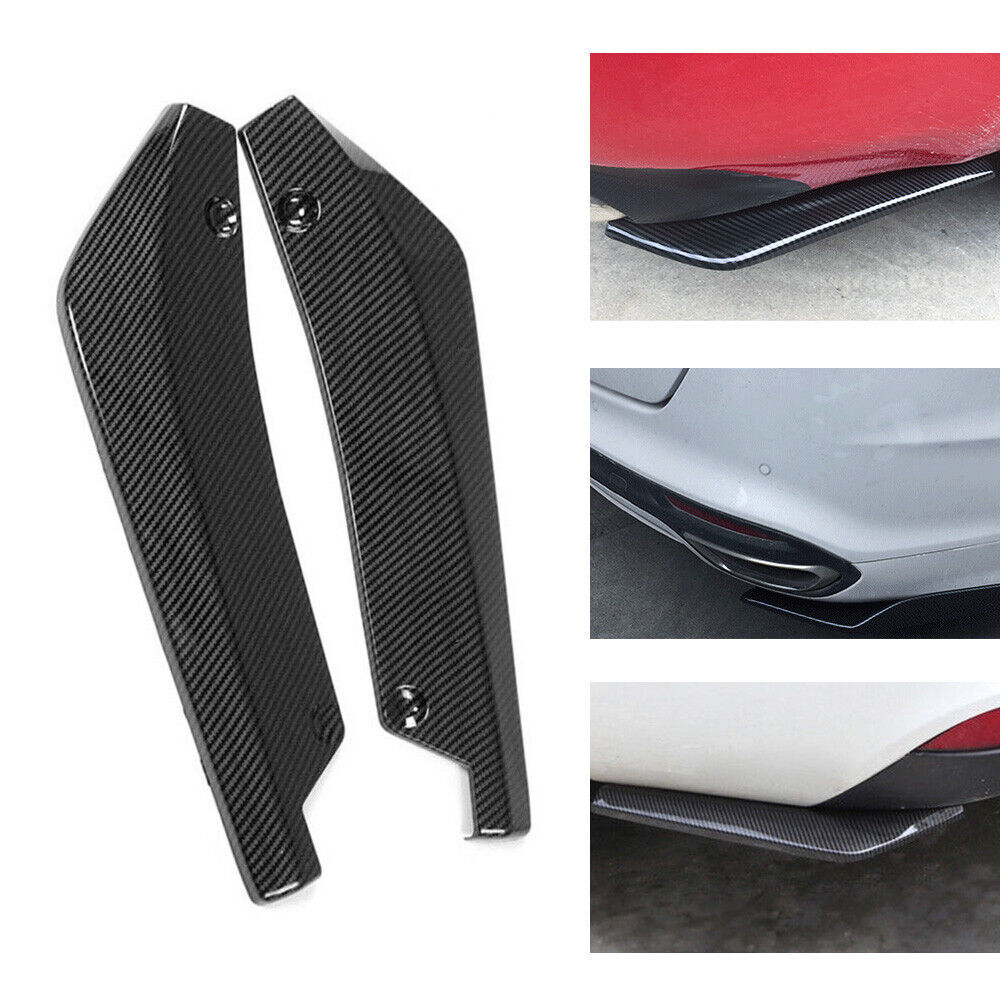 2X Rear Bumper Diffuser Skirt Splitter Canard Protector For Subaru Accessories
