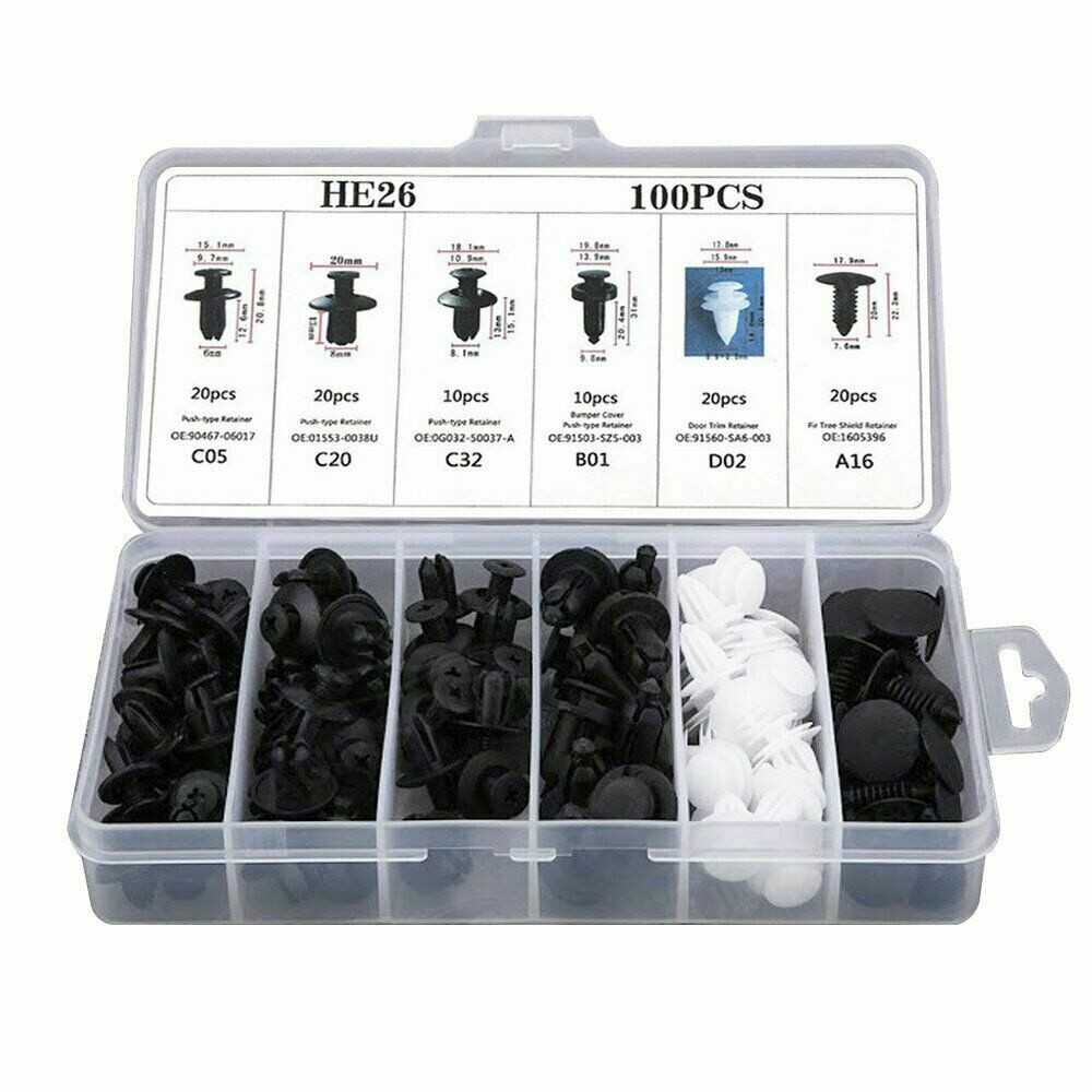 Car Bumper Body Parts Rivet Molding Retainer Push Pin Clip-Trim/Assortments Kit