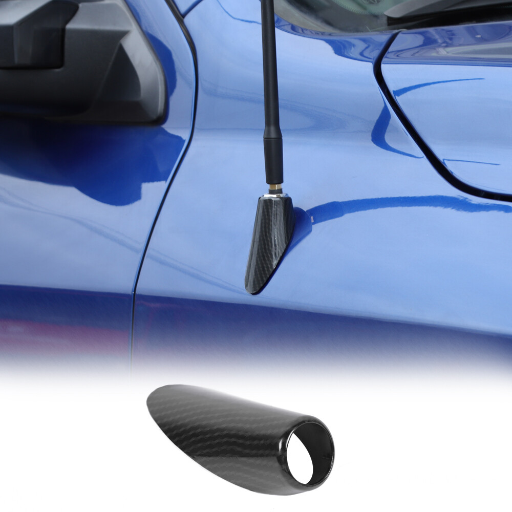 Carbon Fiber Antenna Base Moulding Decor Cover Trim For Dodge RAM 1500 2010-2017