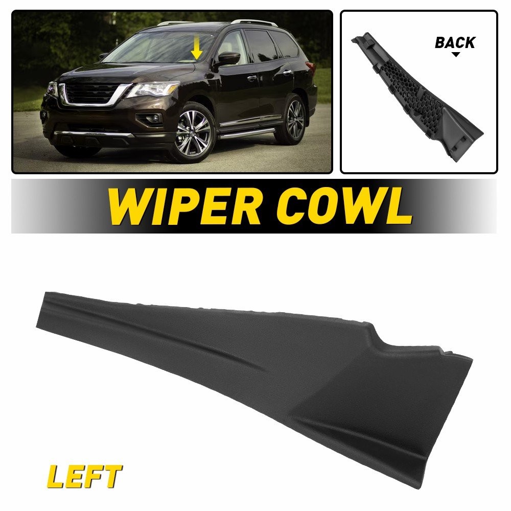 Windshield Wiper Cowl Extension Trim Left Fits 2013 14-2020 issan Pathfinder EXC