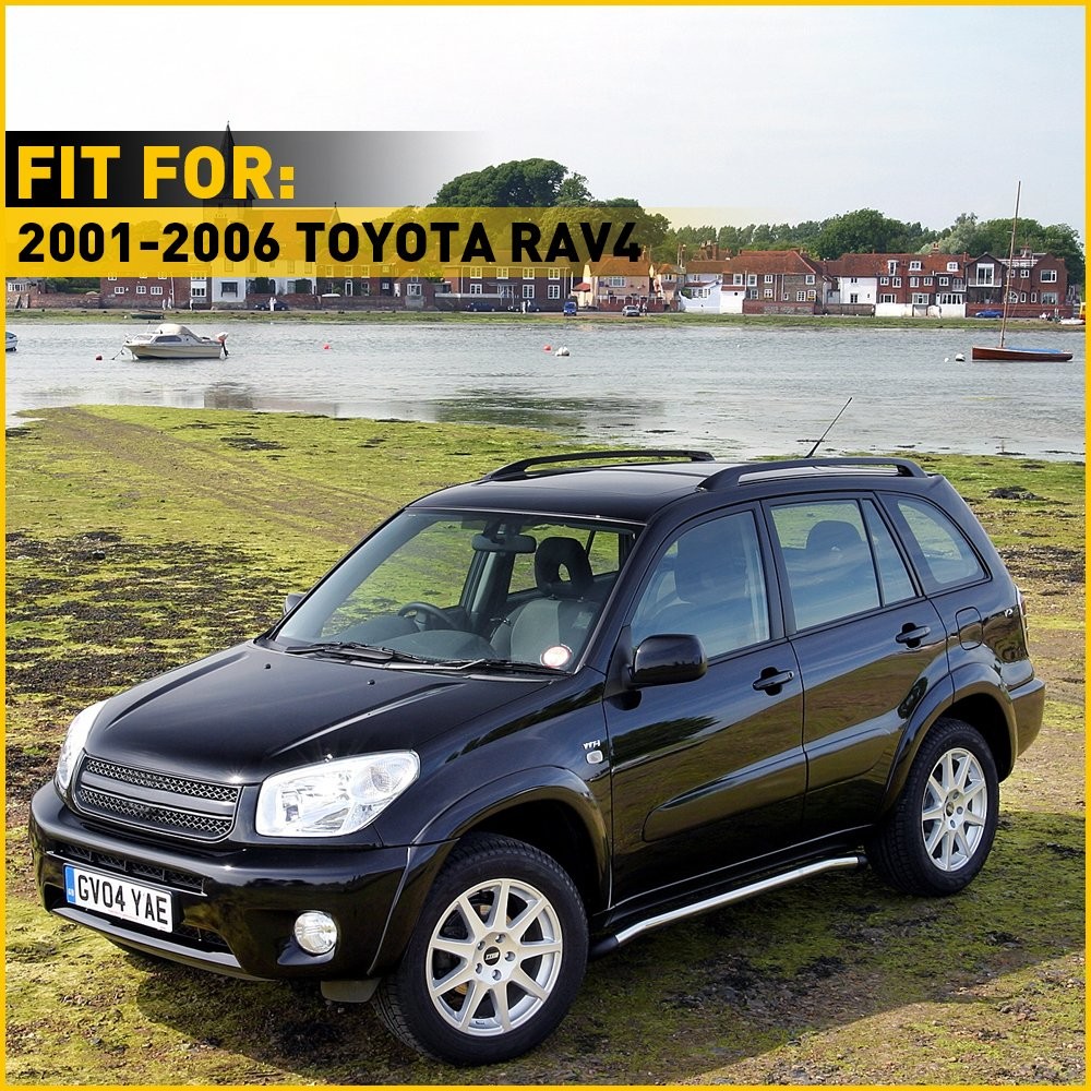 Roof Rack Cover Rail End Shell Cap Trim For TOYOTA RAV4 2001 2002 2003 2004 2005