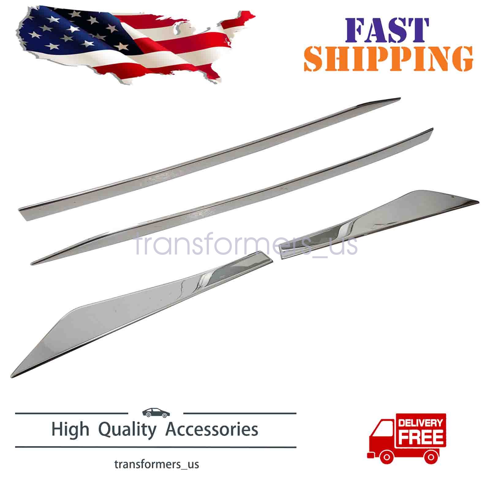 Chrome Outside Body Side Molding Trim Cover Fit NISSAN ROGUE/X-Trail 21-25 4pcs