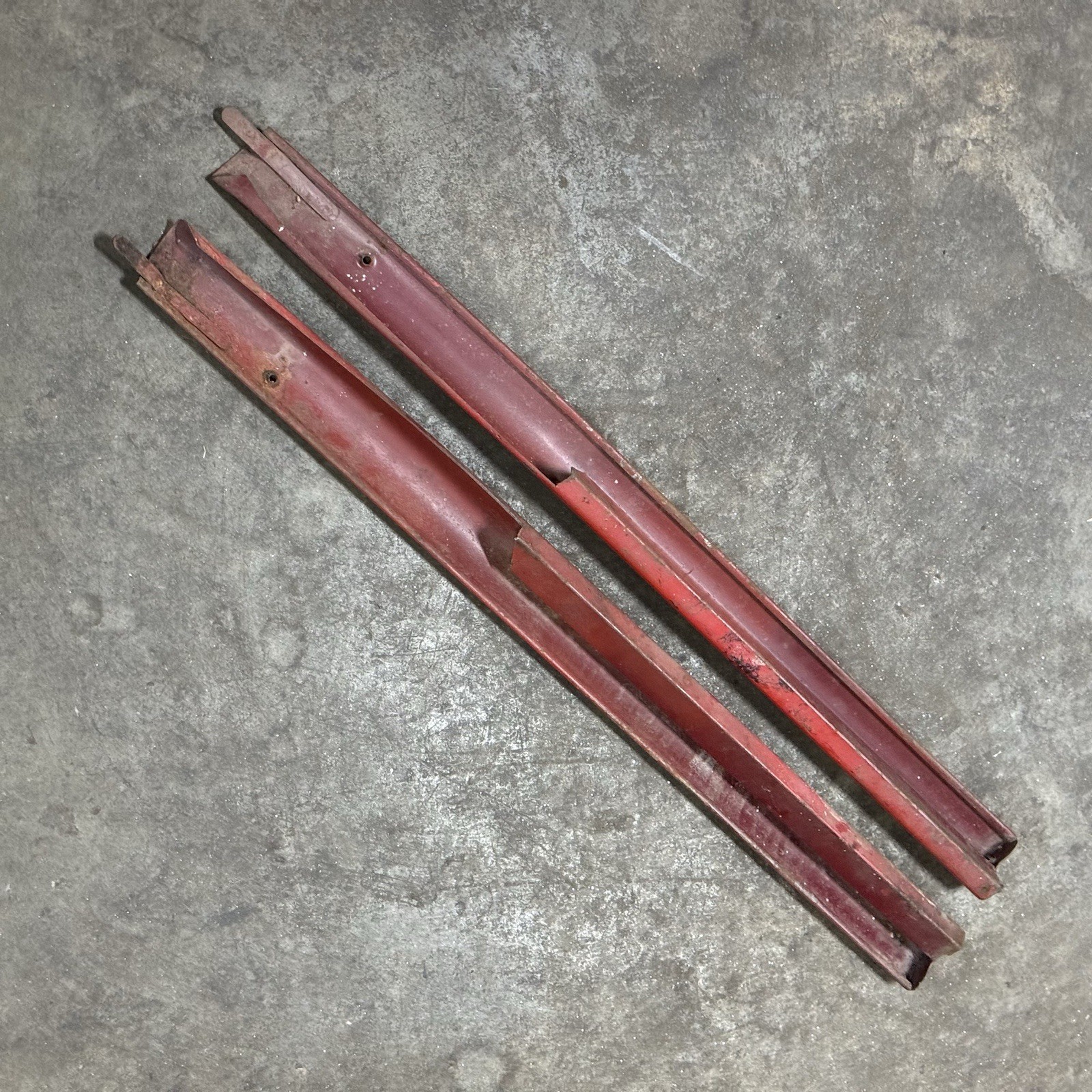 Porsche 356 B C Coupe Interior Quarter Window Garnish Rail Pair REAR Trim Piece