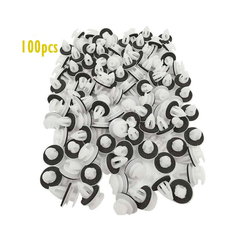 100X Door Panel Clips w Seal Ring For BMW E30 E34 E36 E38 E46 X5 M3 M5 Z3
