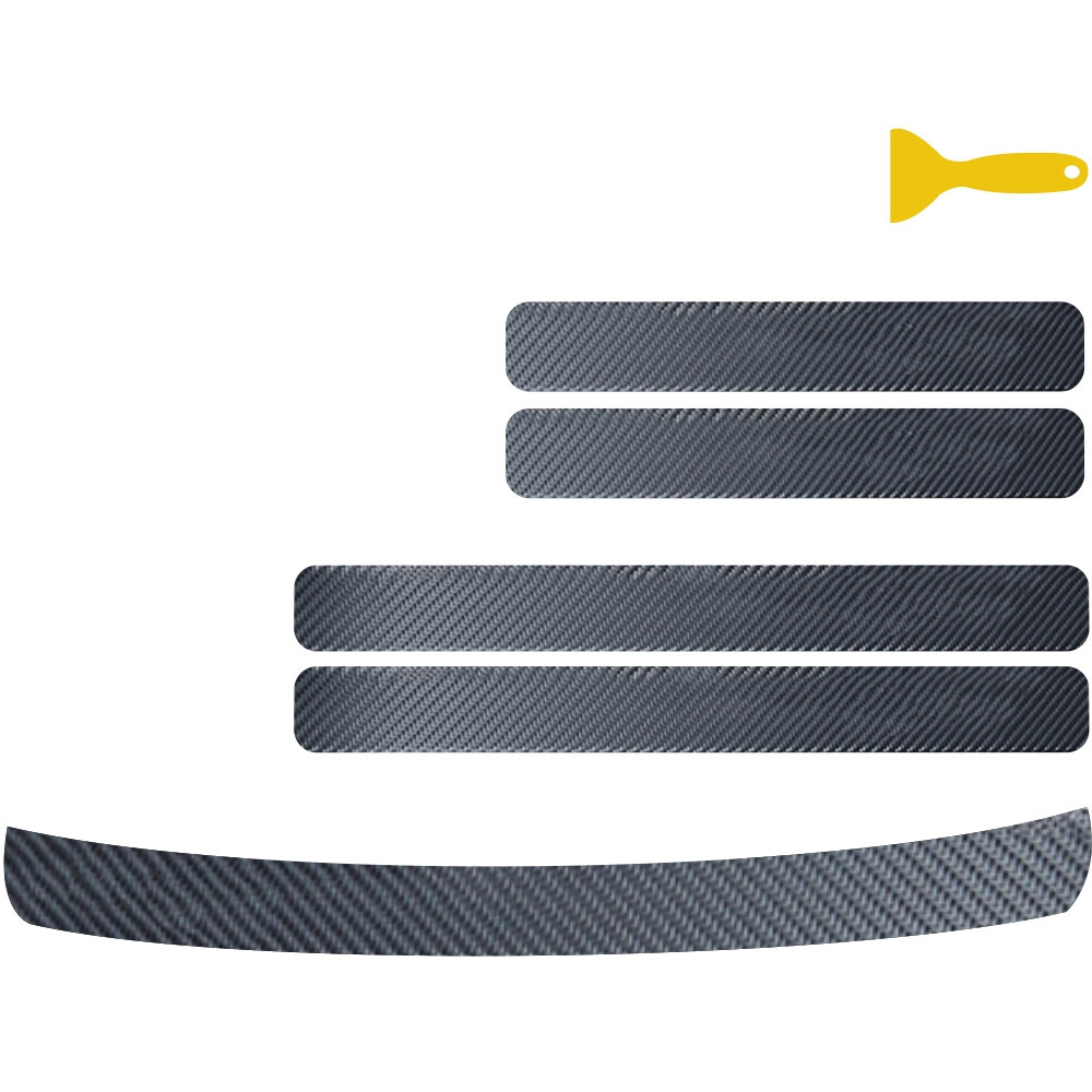 Car Door Sill Plate Protector Cover Sticker Scuff Anti Scratch Anti Kick