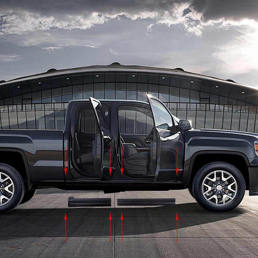 Rocker Panels Covers Fit For 99-06 Silverado/GMC Sierra Extended Cab 14068