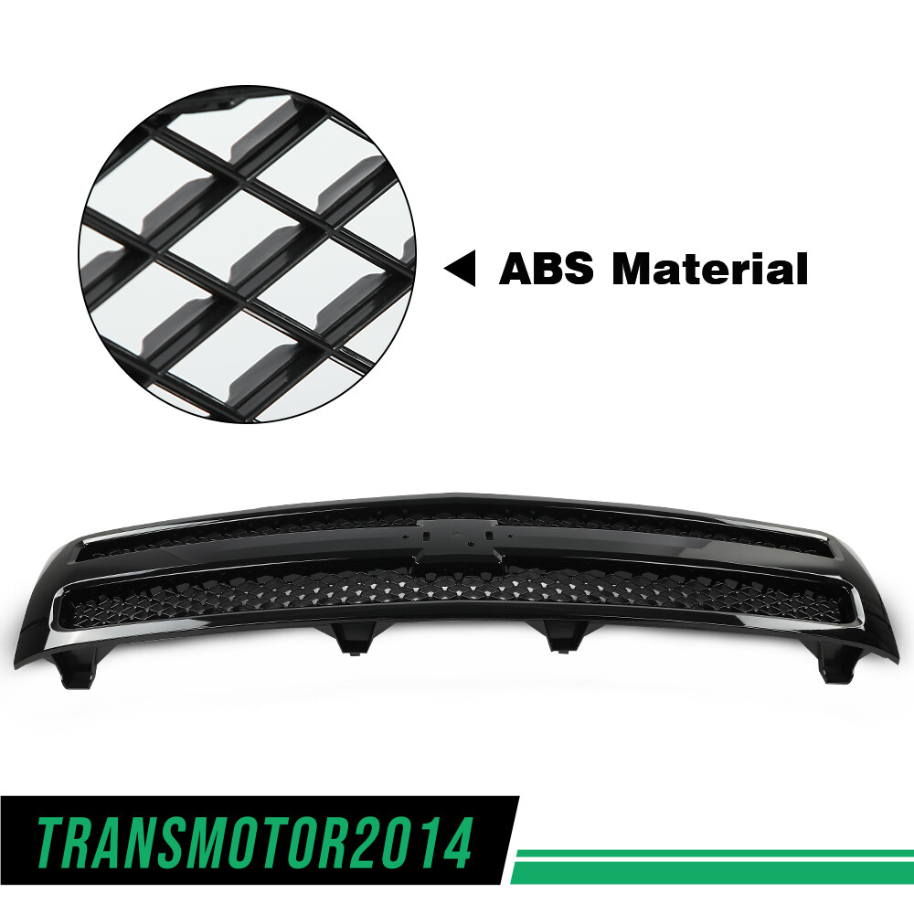 Front Bumper Grille Fit For 07-13 Chevrolet Silverado 1500 w/ Black Insert New