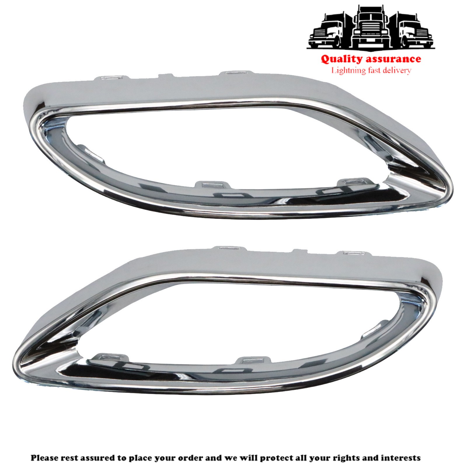 1 Pair Rear Bumper Cover Fits for Mercedes-Benz A220 E350 E400 E450 E53 AMG
