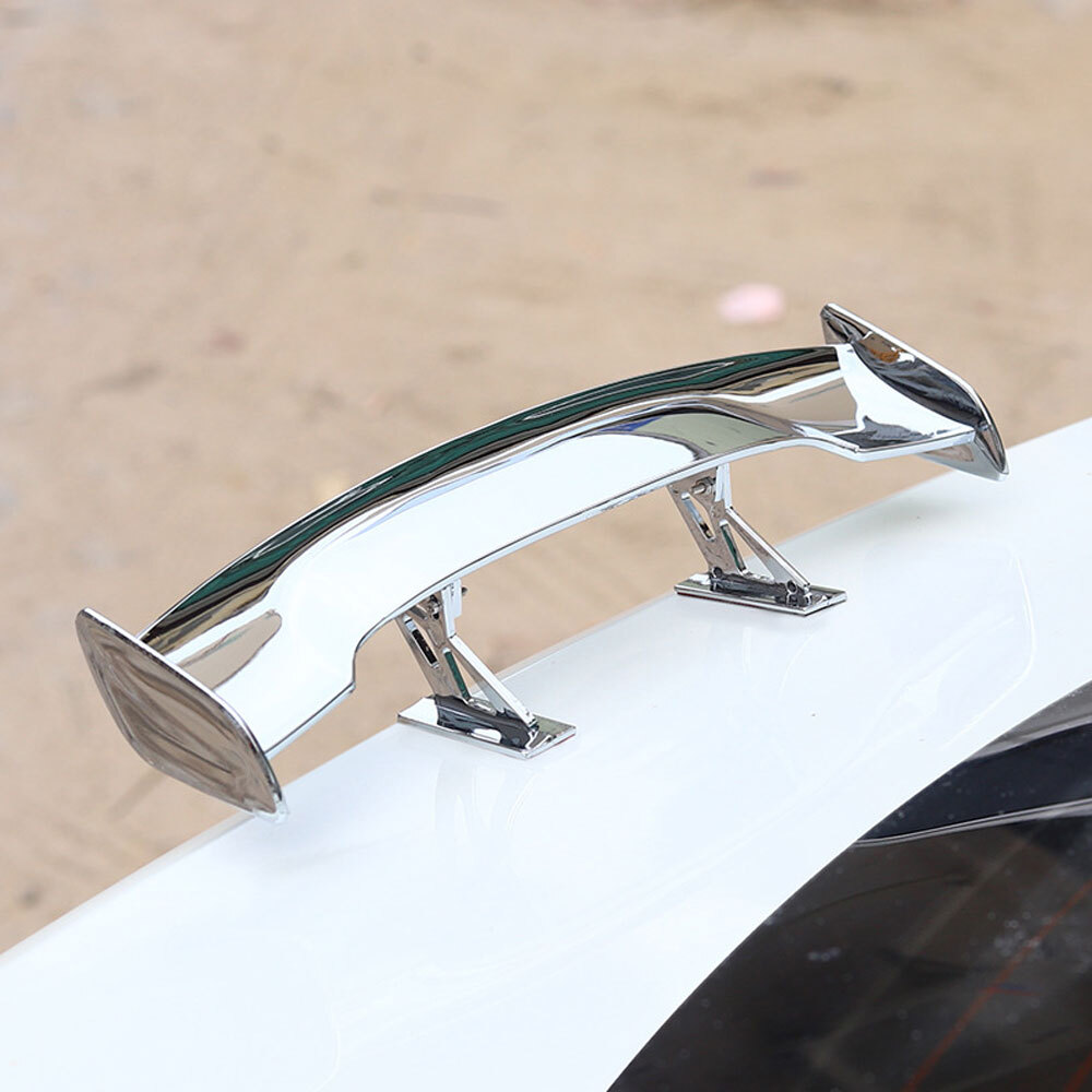 1x Mini Car Rear Trunk Tail Spoiler Wing Sticker Exterior Decoration Accessories