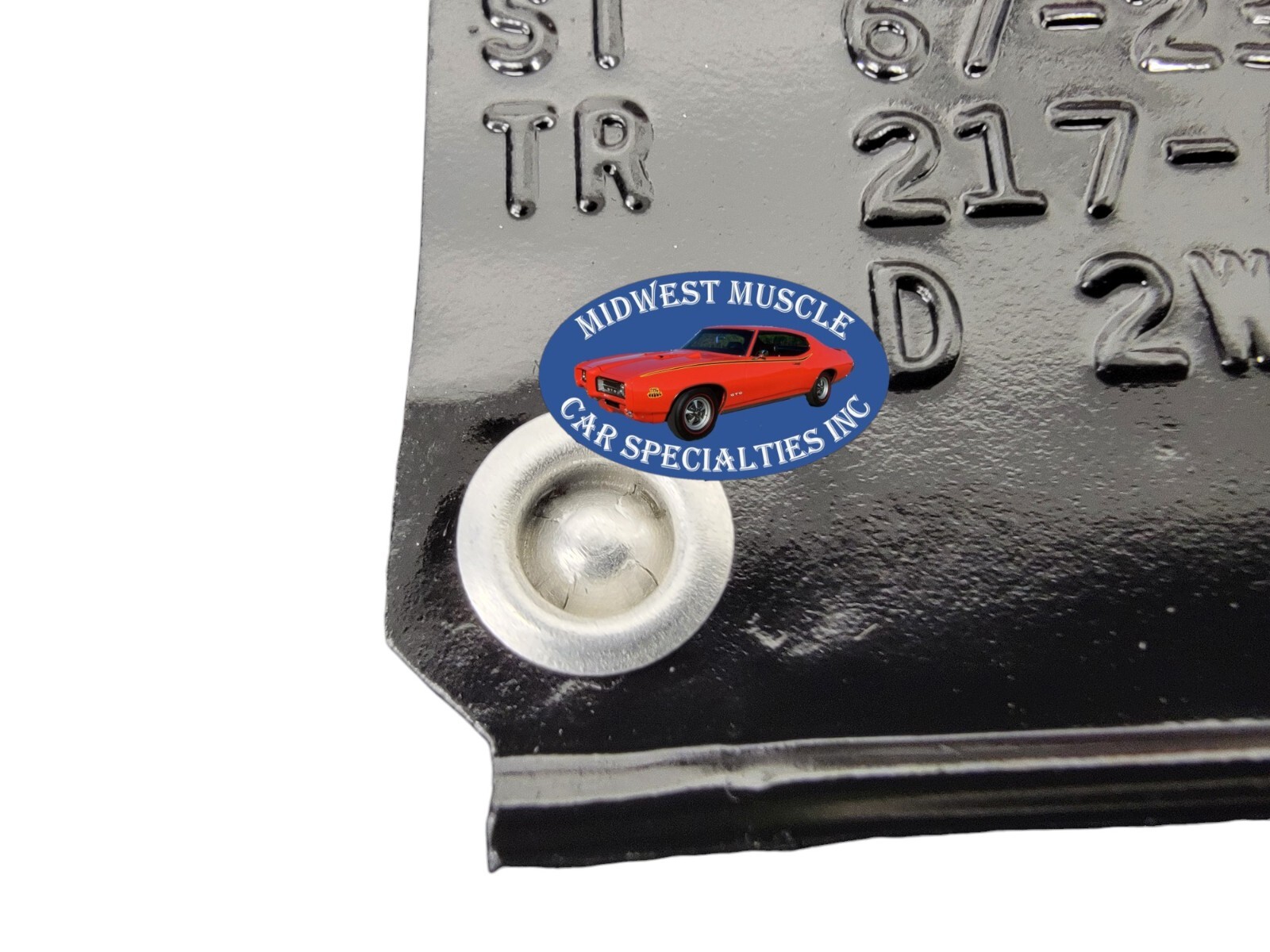 GM Chevy Pontiac Oldsmobile Factory Correct Firewall Cowl Data Plate Tag Rivets