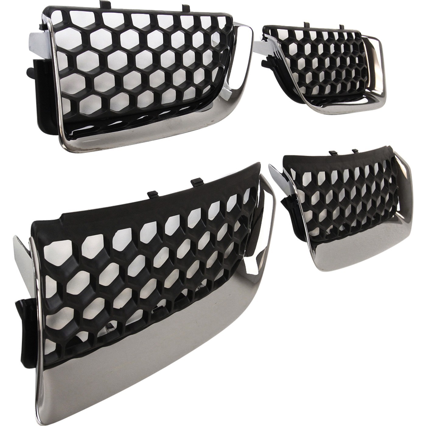 Grille Insert For 2004-2006 Dodge Stratus Sedan Chrome Shell w/ Black Insert