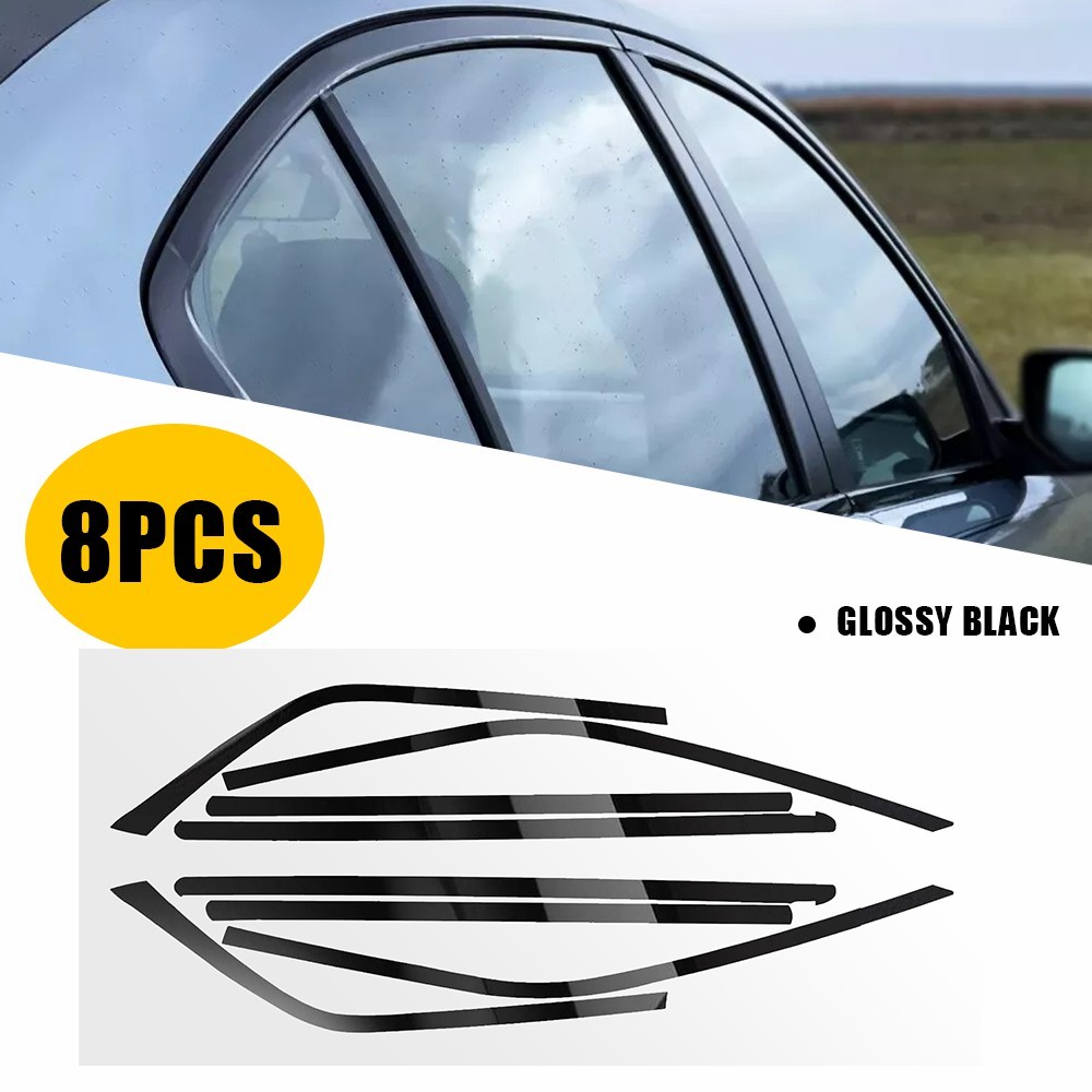 Gloss Black Chrome Delete Blackout Window Cover Decal Fits 2011-23 Chrysler 300