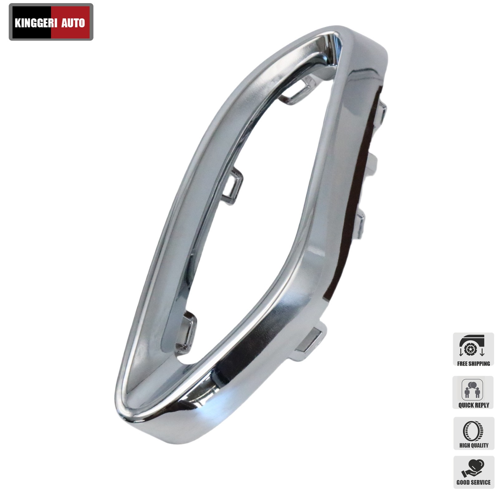 LH+RH Bumper Trim Chrome For Mercedes-Benz 2019-2022 A220 2018 E400 2021 E350 US