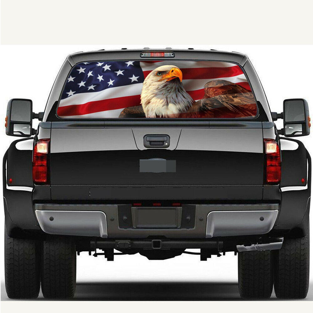 1pc Car Rear Window Windshield Graphic Vinyl Decal Sticker For Truck Pickup