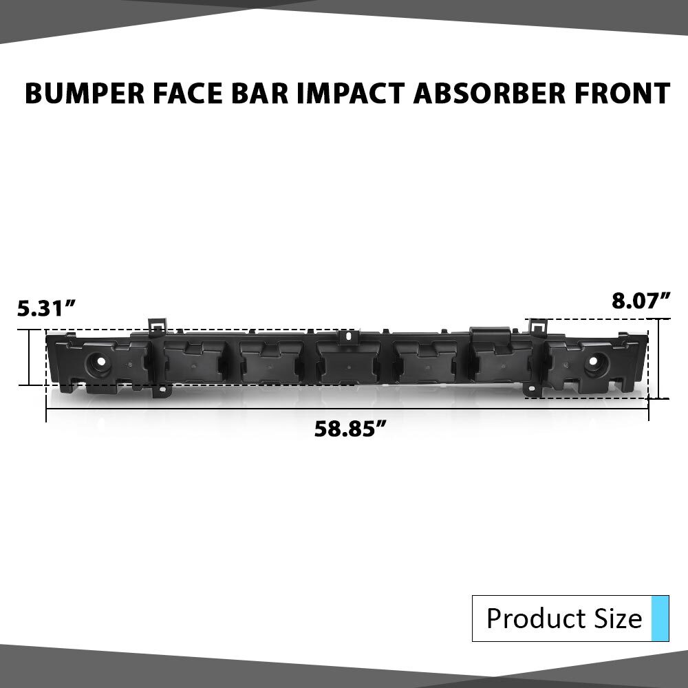 Bumper Face Bar Impact Absorber Fit For 2011-2014 Dodge Charger Front 57010464AA