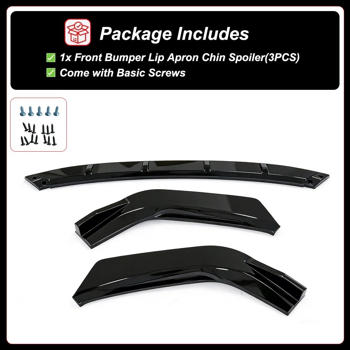 For Lexus IS250 IS350 IS300 F-Sport 14-16 Carbon Style Front Bumper Lip Splitter