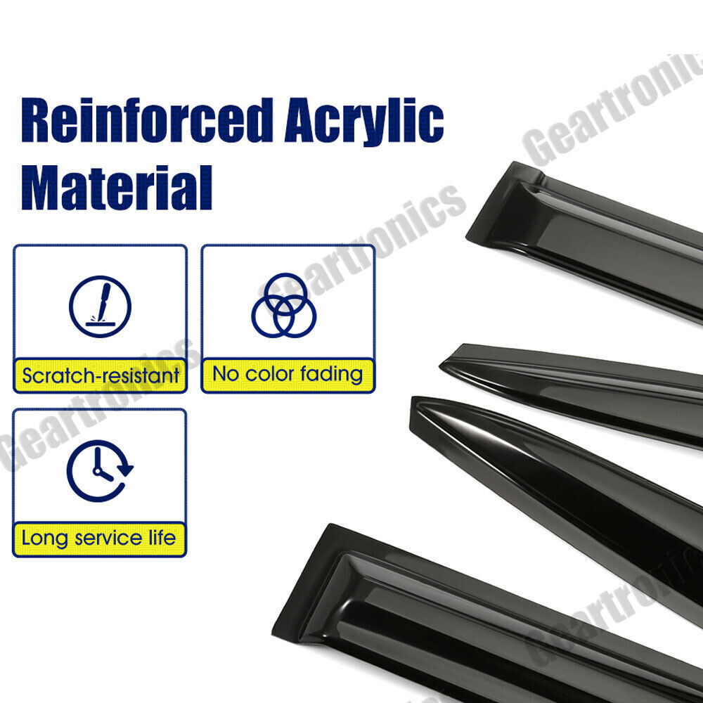 For Toyota Sienna 2011-2020 Window Visors Vent Sun Shade Rain Deflector Guards