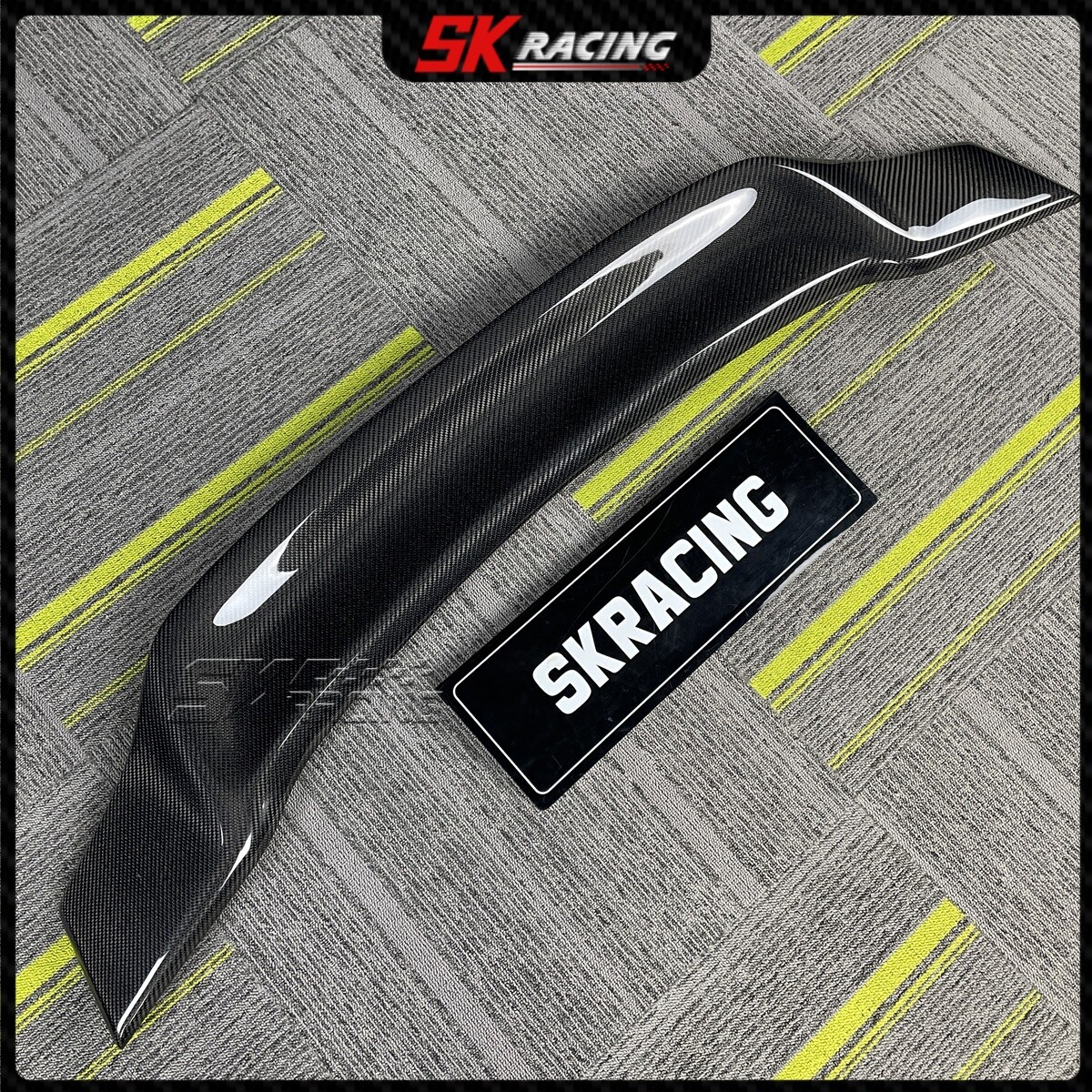 For 2001-2005 Honda Civic Sedan Carbon Fiber/Glossy Black Rear Spoiler Wing