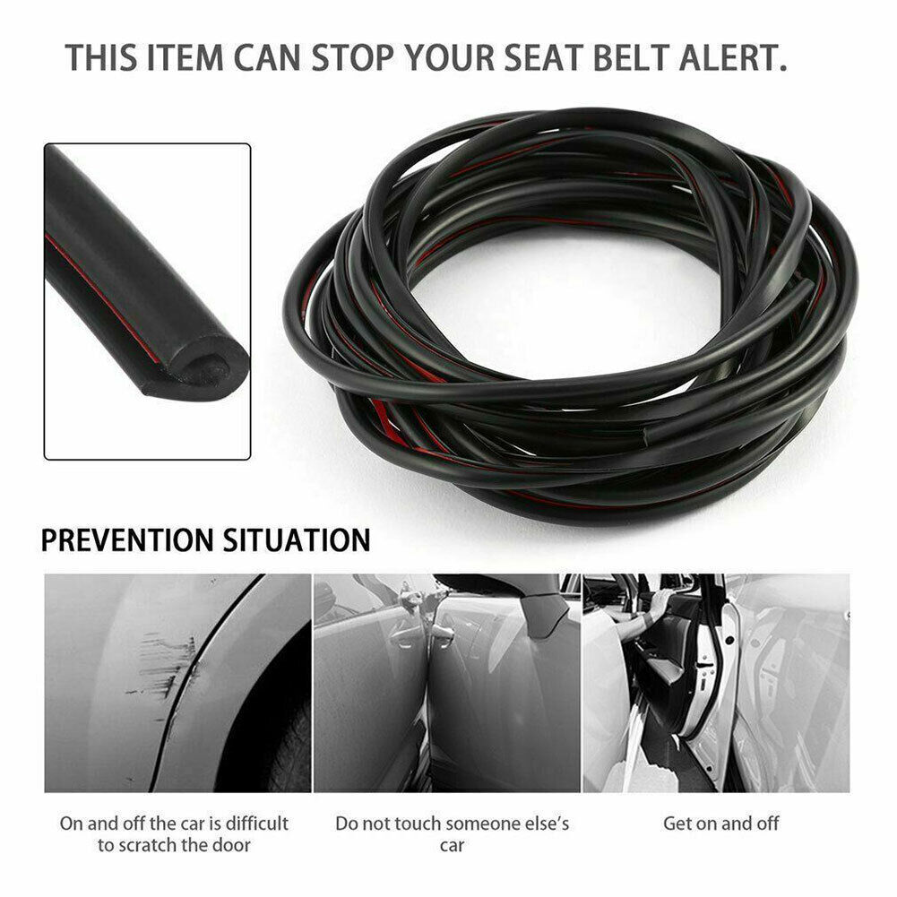 16FT U-Shape Rubber Seal Car Auto Door Edge Guard Molding Trim Protector Strip