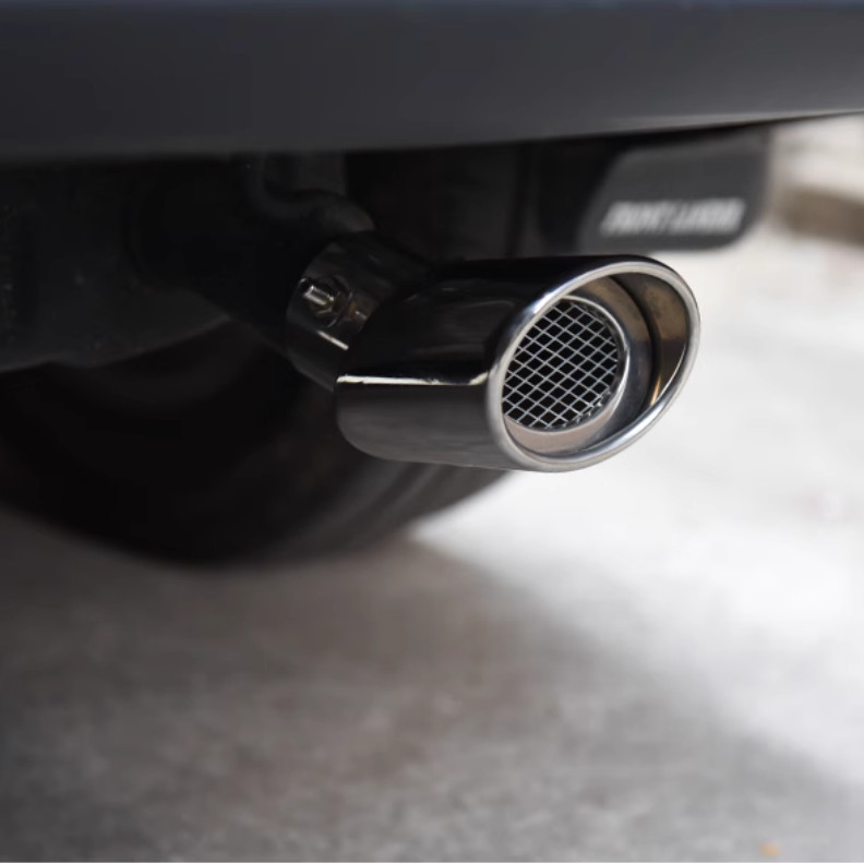Stainless Steel Rear Round Exhaust Pipe Trim For NISSAN PATHFINDER 2022-2024
