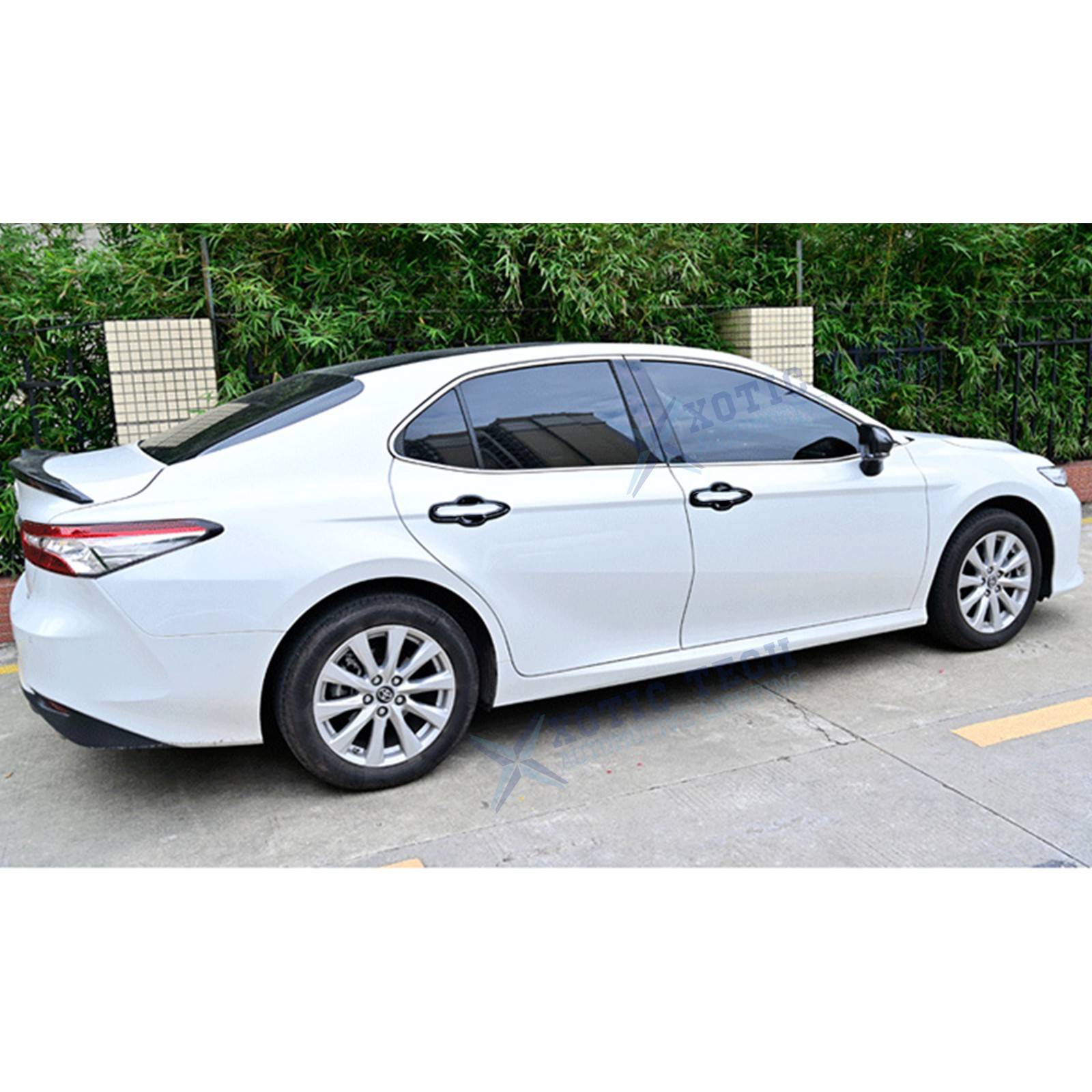 Glossy Black Door Handle Bowl Cover Moulding Decor For Toyota Camry 2018-2024