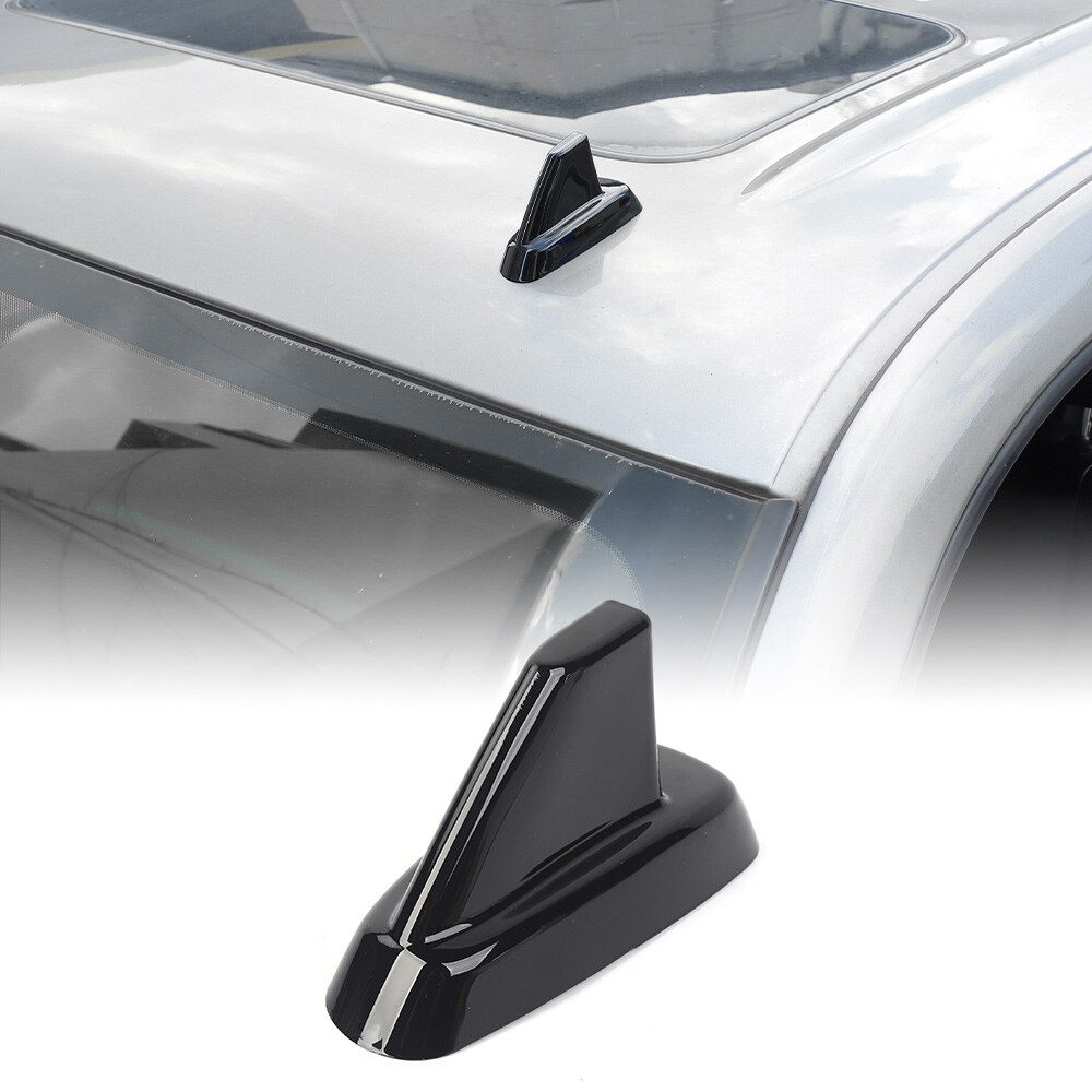 Black Roof Top Plated Antenna Base Cover Trim For Chevy Avalanche Suburban 07-13
