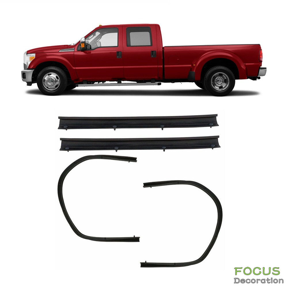 4PCS Front&Rear Lower Door Seal Weatherstrip For Ford F-250 F-350 F-450 1996-16