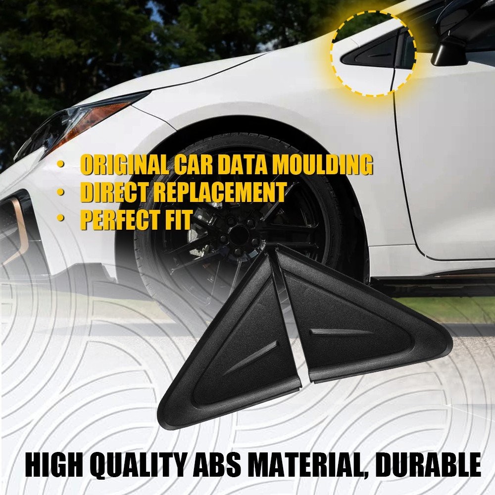 Front Right Left Side Mirror Trim Triangle Cover For 2019 2020 21 Toyota Corolla