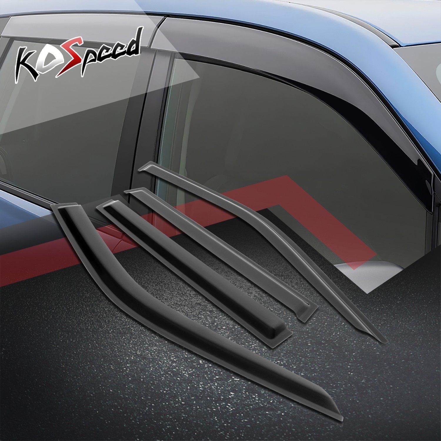 Window Visors Sun Guard Rain Deflector Vent Shade for Ford Expedition 2018-2024