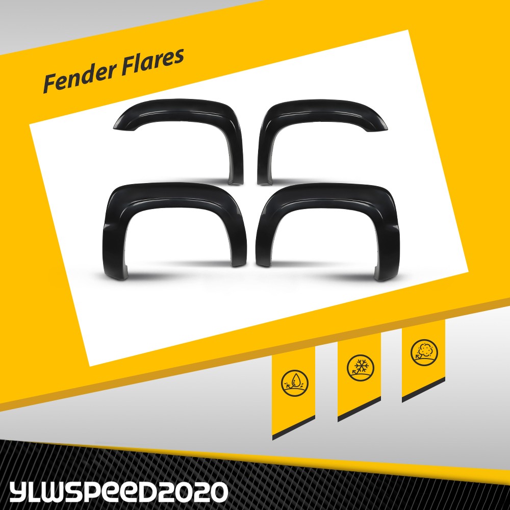 Fit For 2007-2013 Chevrolet Avalanche Full Set Paintable Factory Fender Flares
