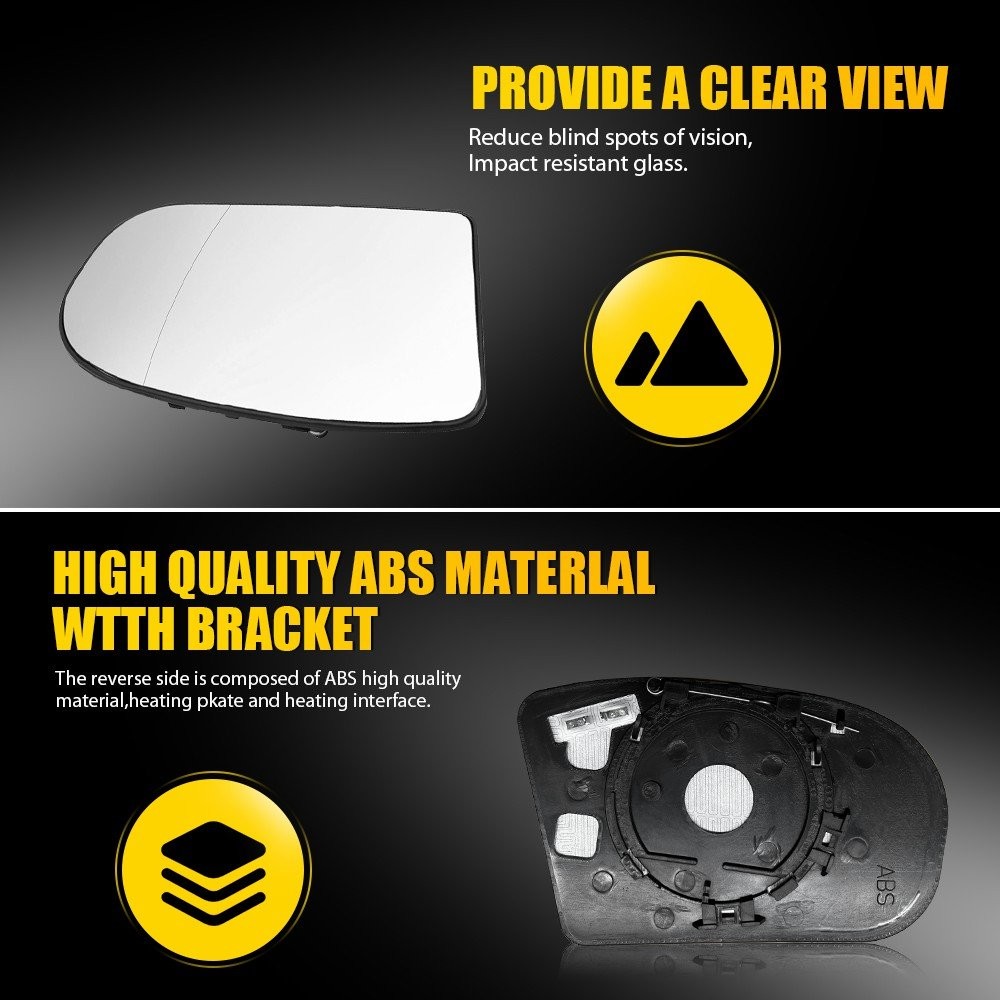 Right Left Mirror Glass Heated Fit Mercedes-Benz E-class W211 C-class W203 2-10X