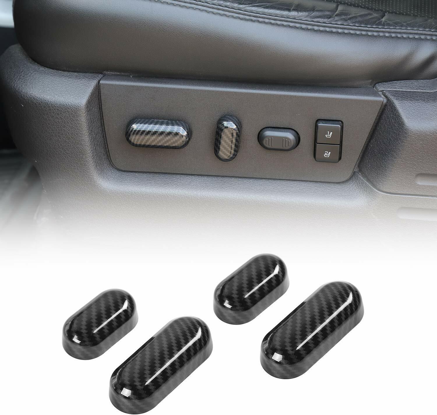 4pcs Power Seat Adjustment Switch Cover Decoration Trim kit for F150 2009-2014