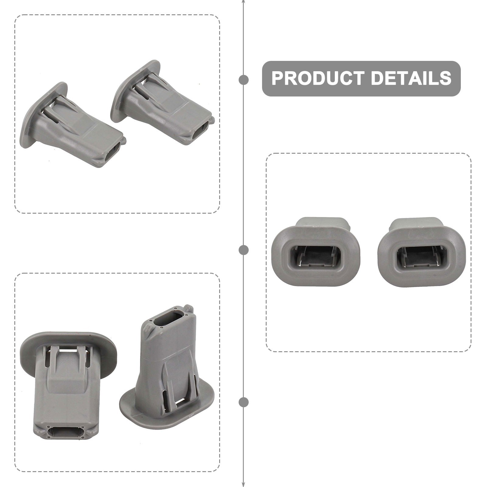 2 Rear Seat Cushion Pad Clips For Mercedes For C300 Model Years 2008 2017