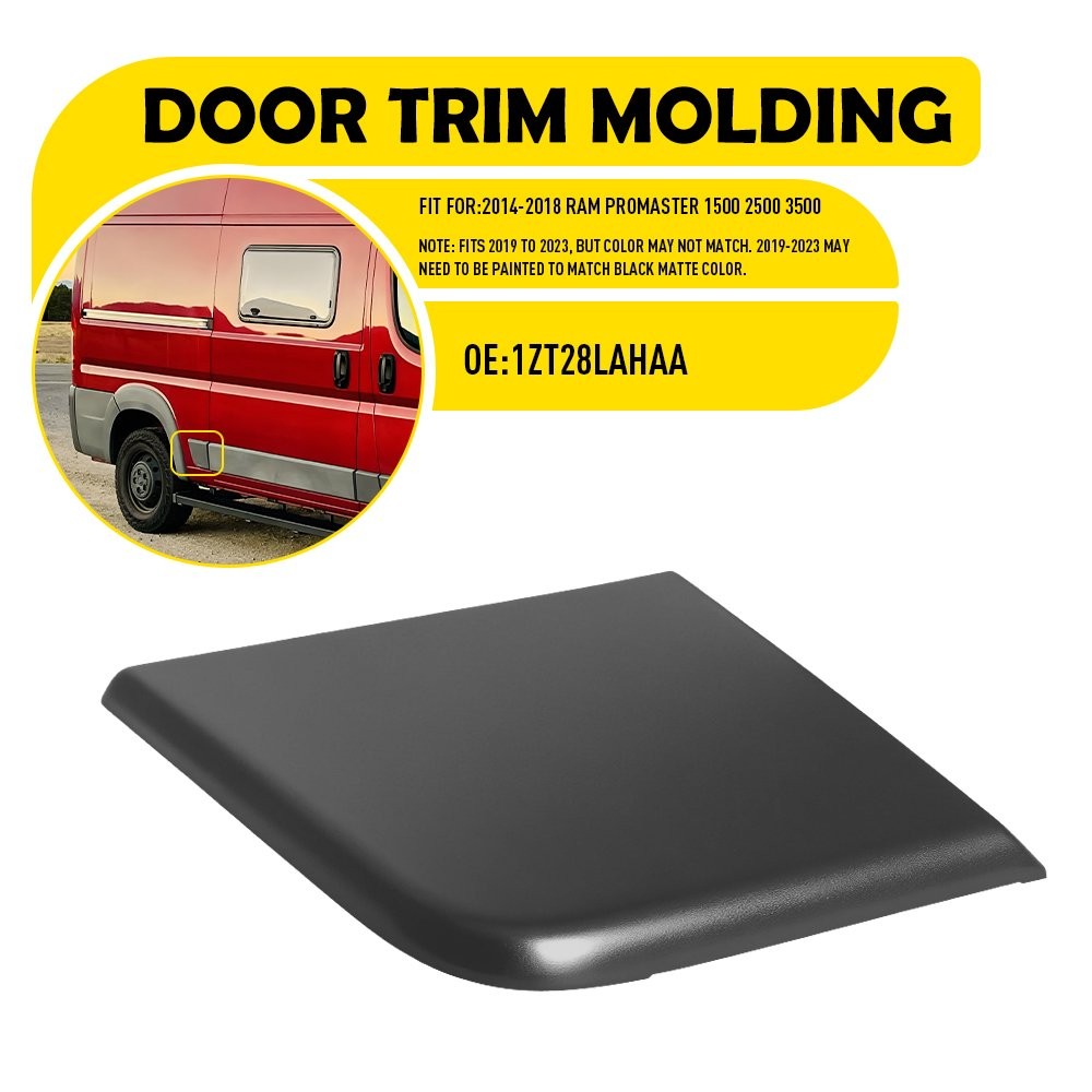 For Ram ProMaster 14-18 Rear Right Side Door Trim Molding Cover 1ZT28LAHAA 1-3X