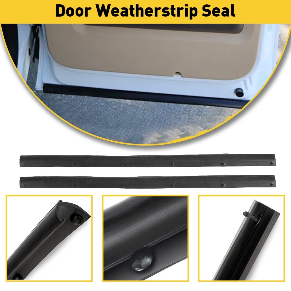 2pcs Rear Right Left Door Lower Weatherstrip Seal For 1999-2016 Ford Super Duty