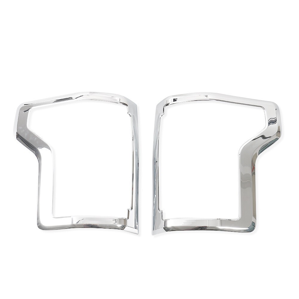 For Ford F-150 2015-2020 Chrome Exterior Taillight Cover Trim Bezels Lamp Frame