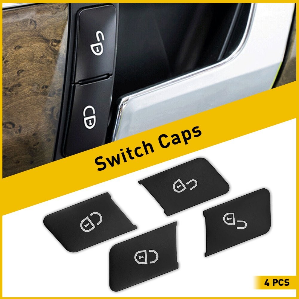 & Front New Right Left Door Lock Control Button Switch Cap For Benz W204 W212
