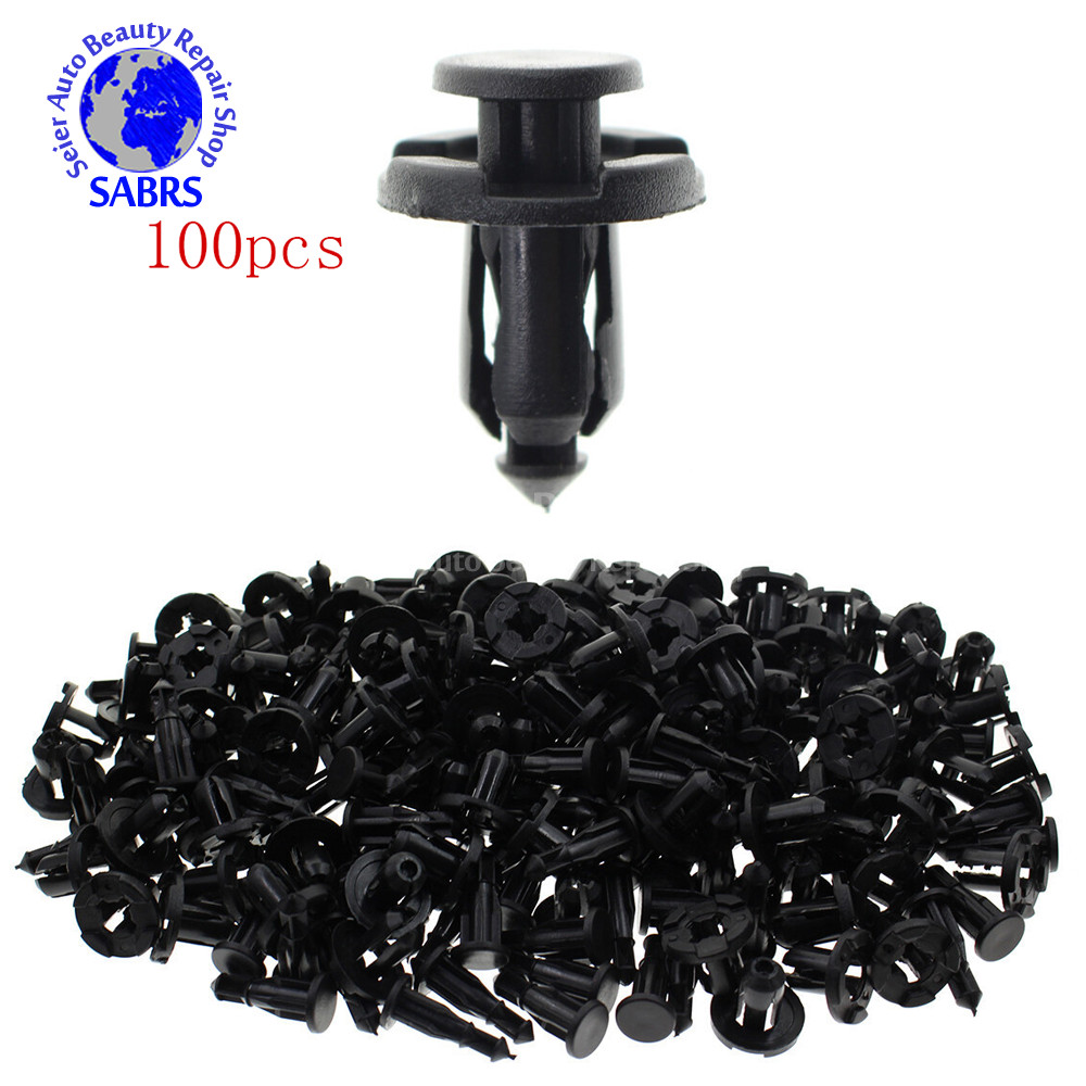 for Subaru #90914-0007 fender retainer fasteners -100x Nylon car push-type clips