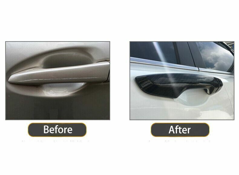 Carbon Fiber Style Exterior Door Handle Cover for Honda Civic 2012-15 CR-V 12-16
