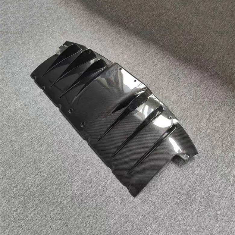 Plain Carbon Rear Diffuser Bumper Lip for Ferrari 458 Italia Spider 2010-2015